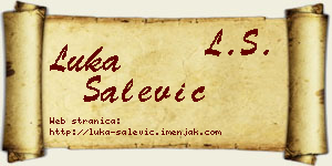 Luka Salević vizit kartica